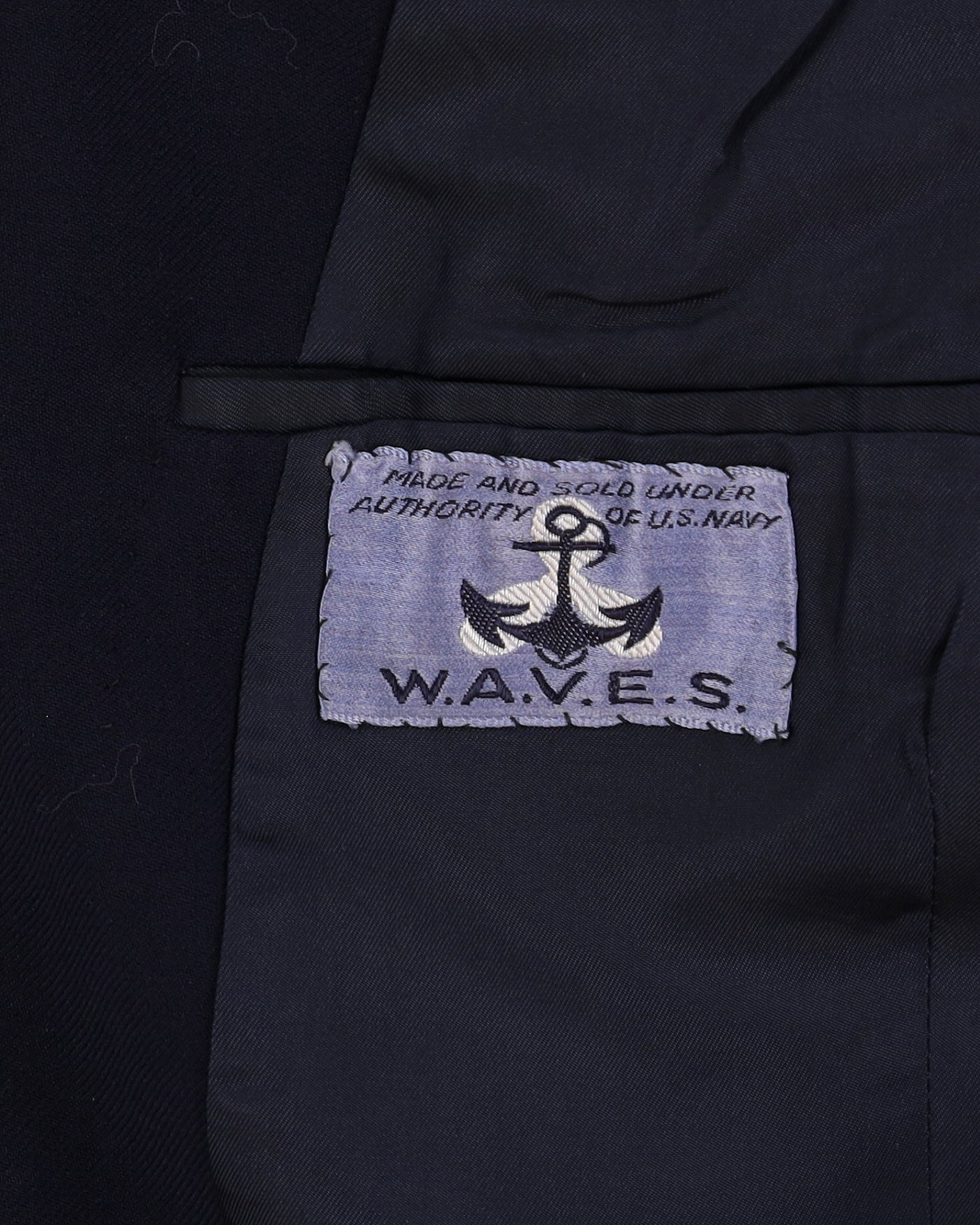 Rare 1940s WW2 Vintage US Navy W.A.V.E.S Women's Volunteer Services Dress Jacket - Small
