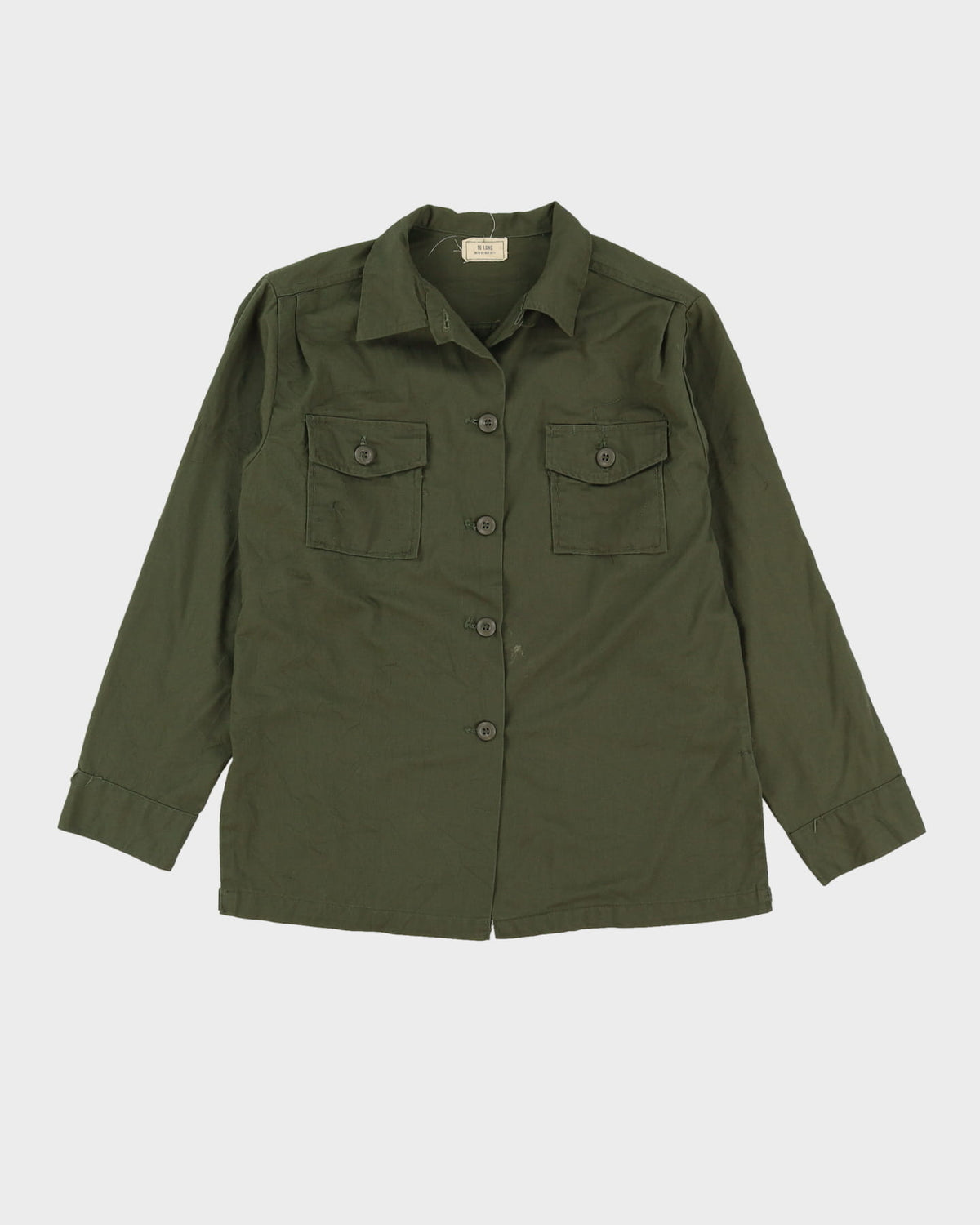 70s Vintage US Military Womens Fatigue Shirt - M