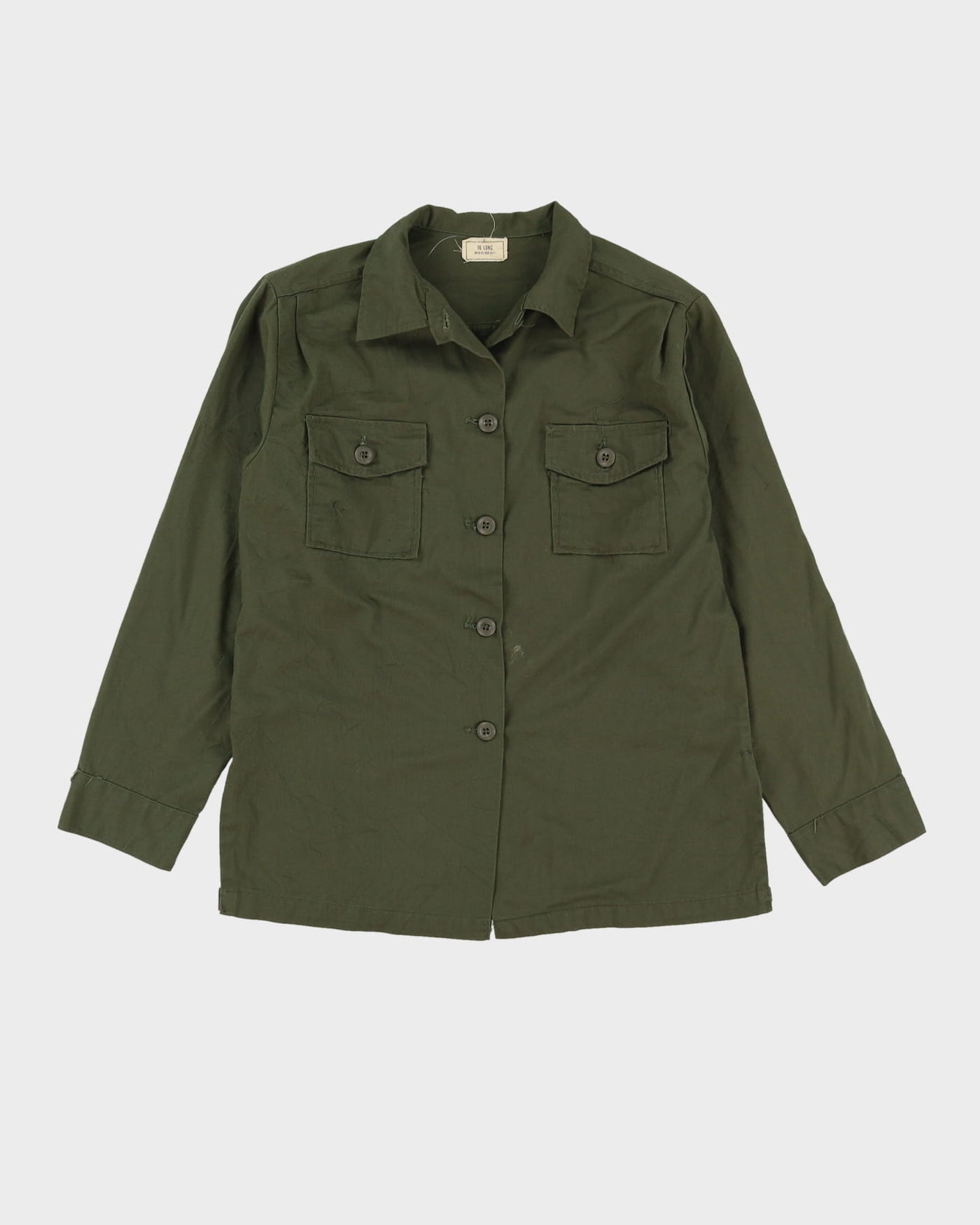 70s Vintage US Military Womens Fatigue Shirt - M