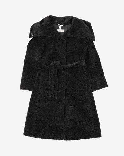 MaxMara Grey Fleece Style Coat