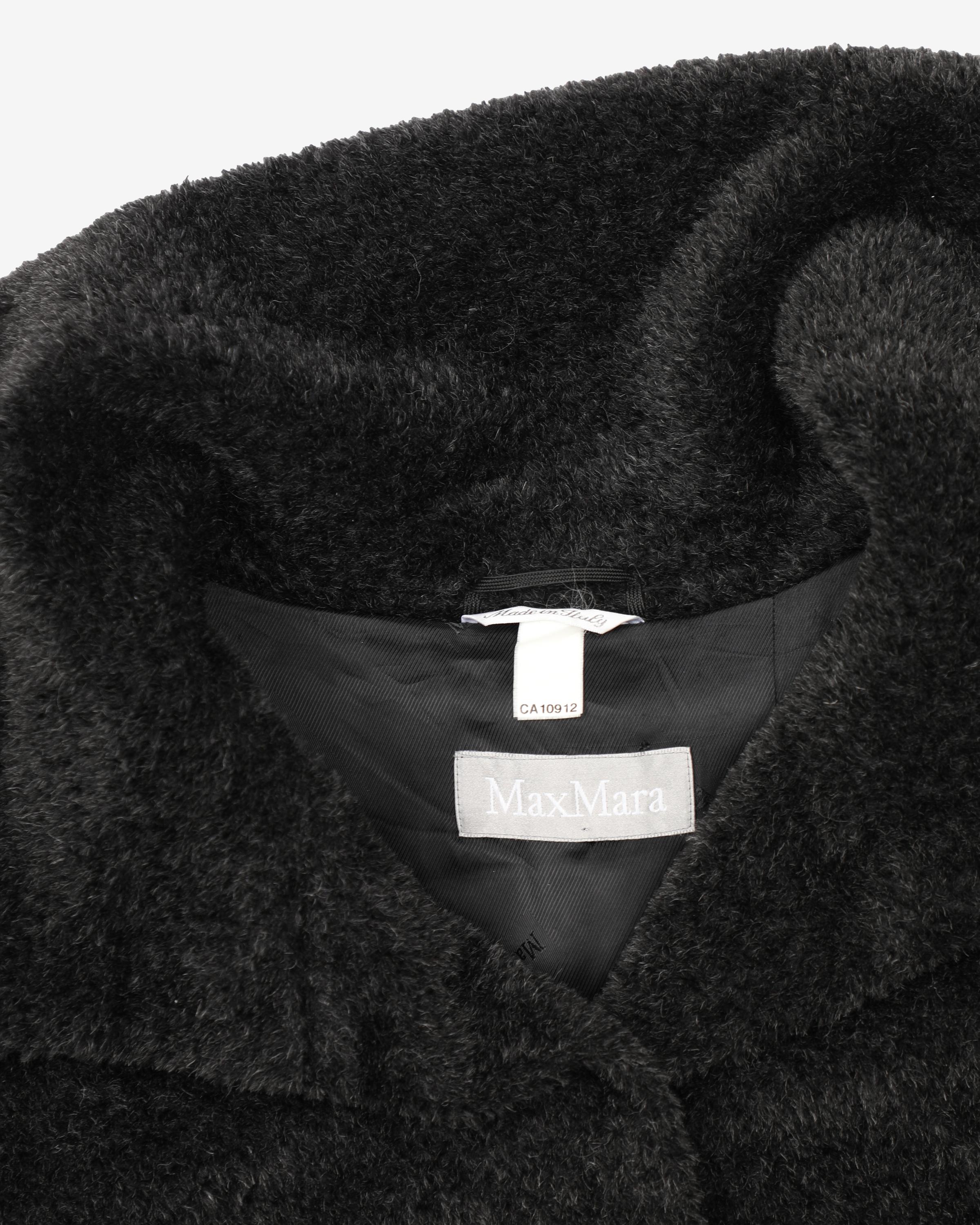 MaxMara Grey Fleece Style Coat