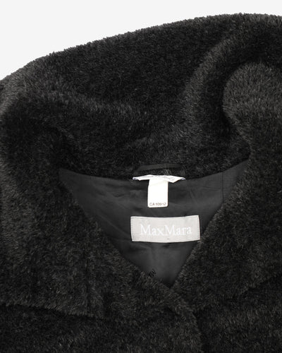 MaxMara Grey Fleece Style Coat