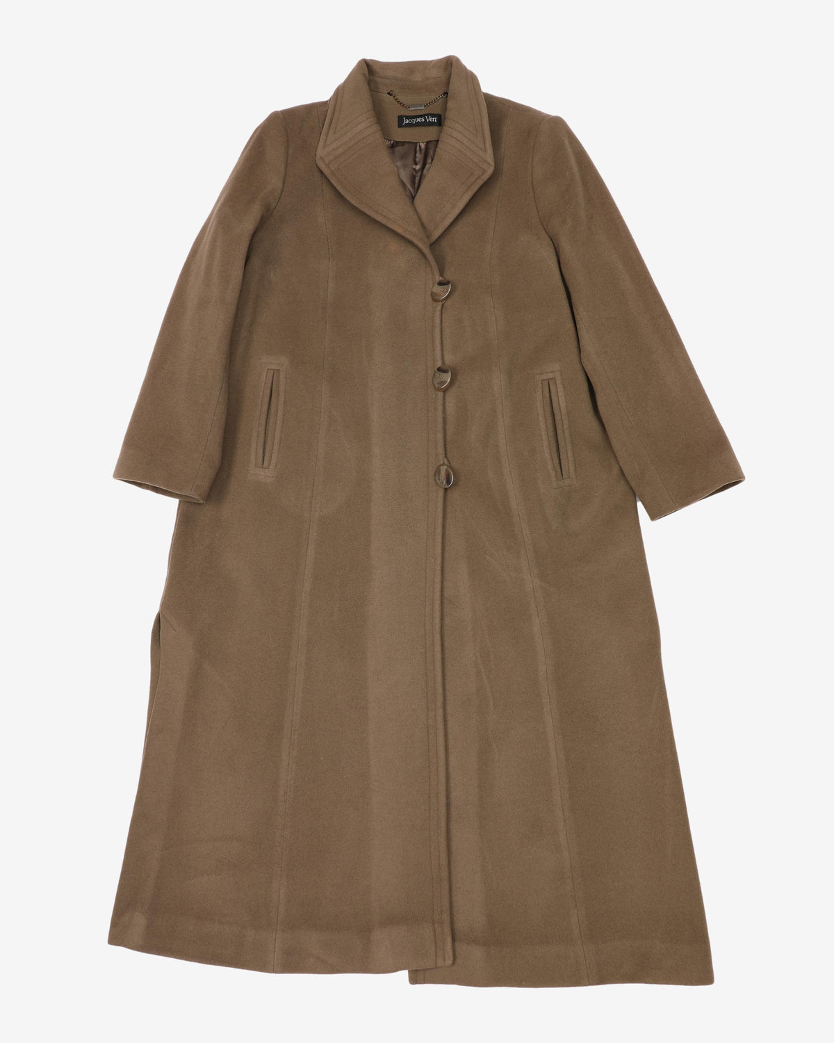 Jacques Vert Taupe Overcoat