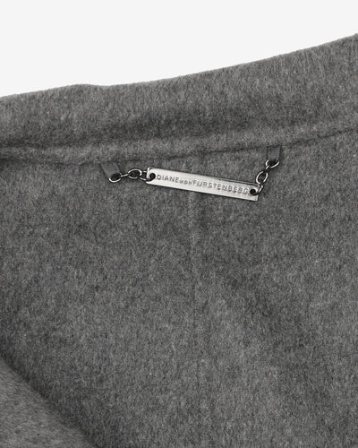Diane von Furstenberg Reversible Grey Coat
