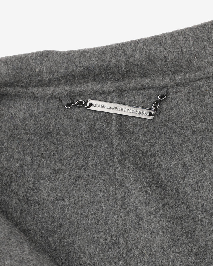 Diane von Furstenberg Reversible Grey Coat
