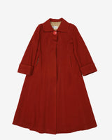 1970s Burnt Orange Wool Coat