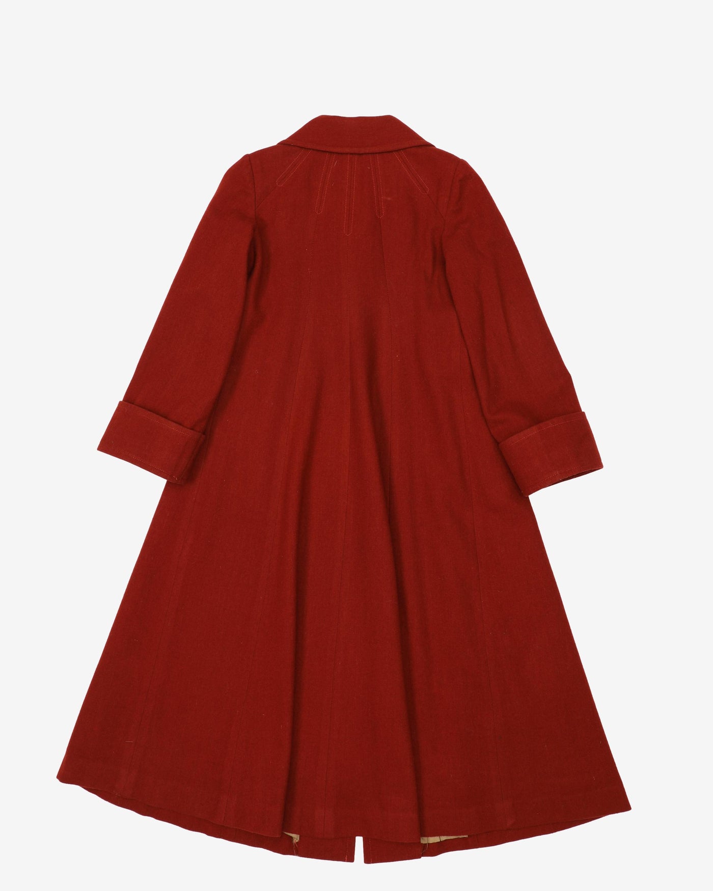 1970s Burnt Orange Wool Coat