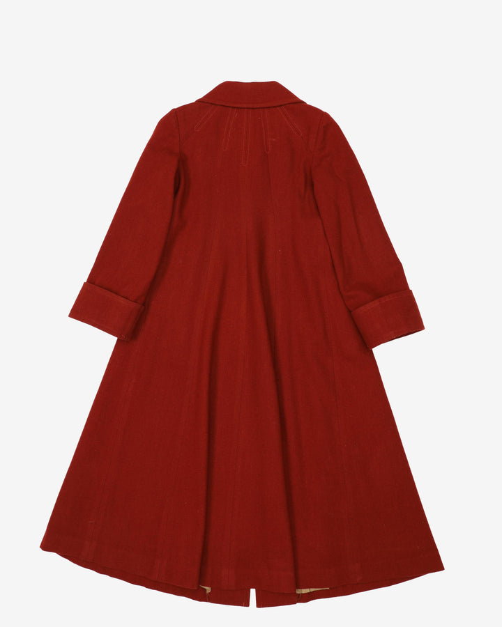 1970s Burnt Orange Wool Coat