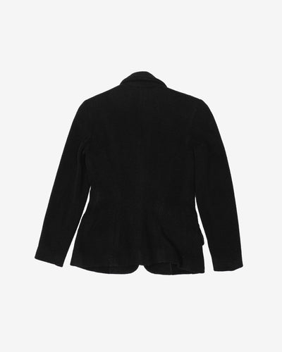 Donna Karan Black Wool Blazer