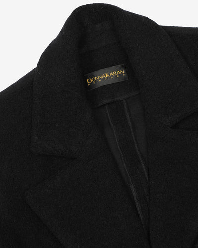 Donna Karan Black Wool Blazer