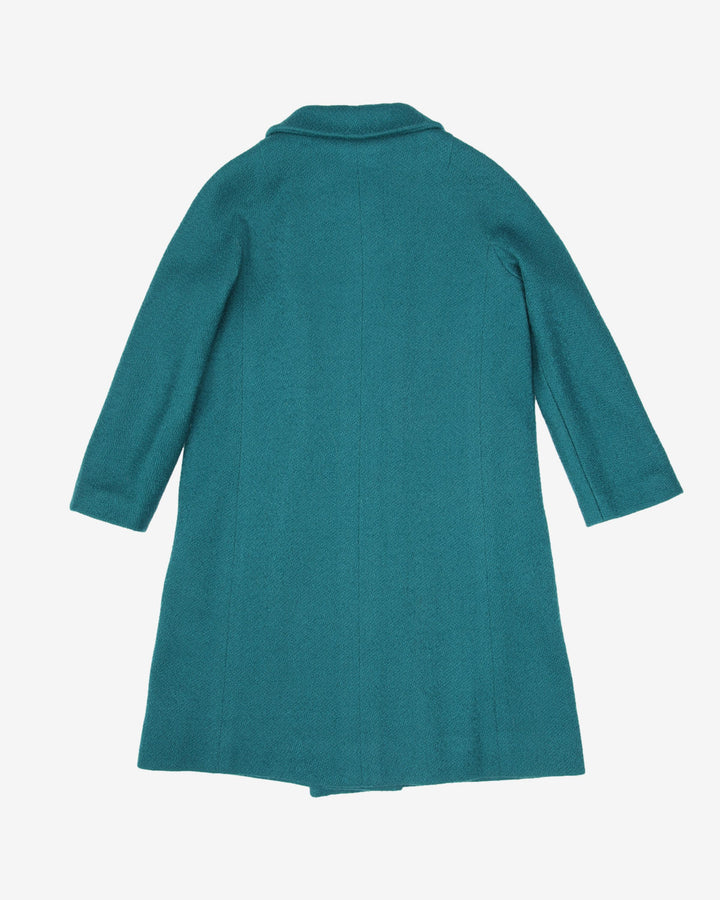 1960s Aqua Green A-line Coat