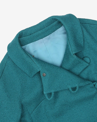 1960s Aqua Green A-line Coat