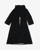 1950s Black Velvet Princess Evening Coat