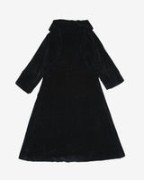 1950s Black Velvet Princess Evening Coat