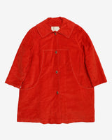 1960s Orange Velvet Jacket Short Coat
