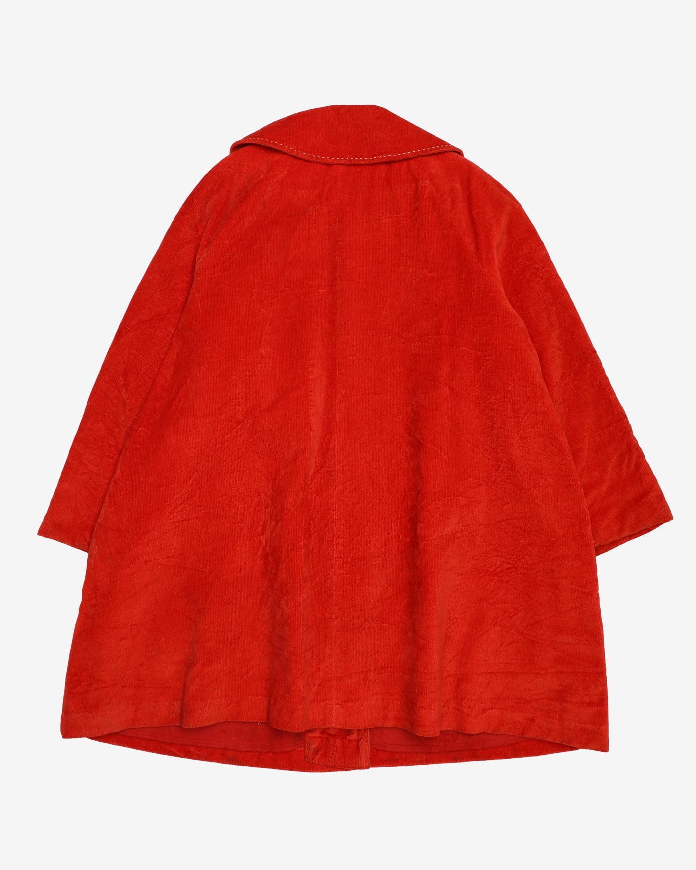1960s Orange Velvet Jacket Short Coat