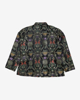 Black And Gold Brocade Evening Jacket - M