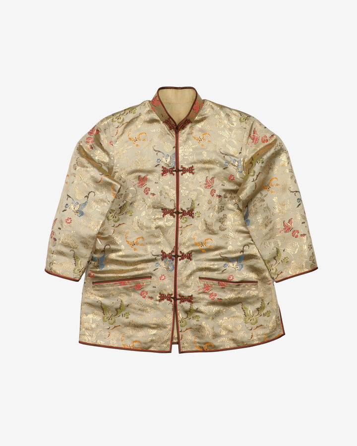 Gold Brocade Evening Jacket - S