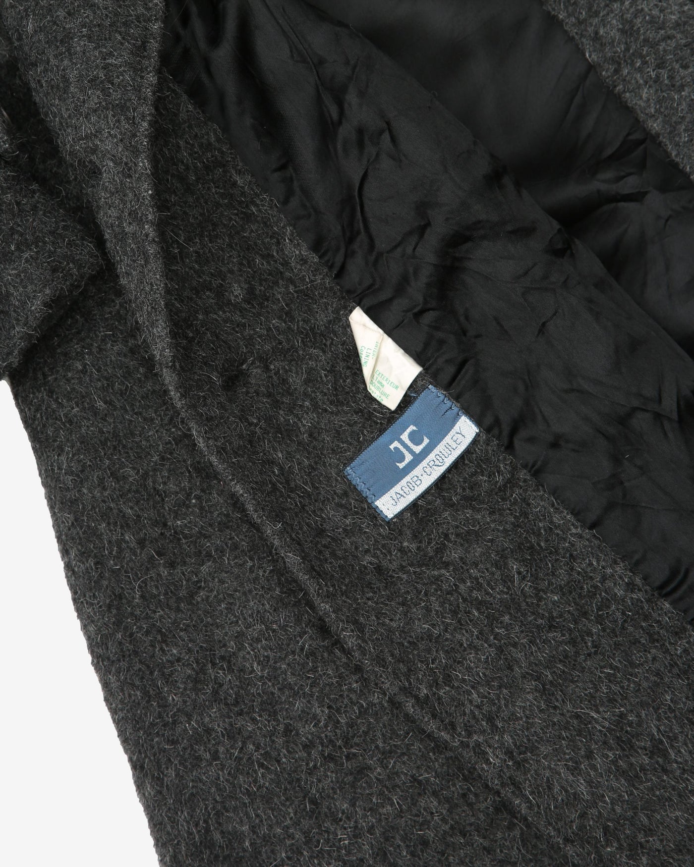 1990s Grey Wool Overcoat - S