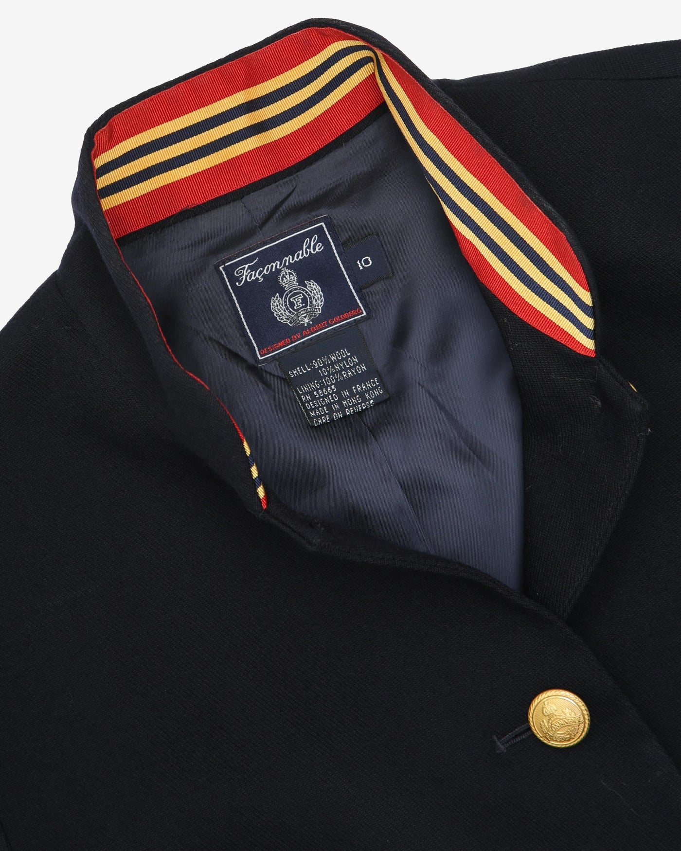 Faconnable Navy Blazer Style Jacket - M