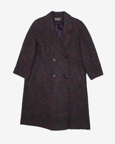 1980s Edward Chapman Tweed Overcoat - M