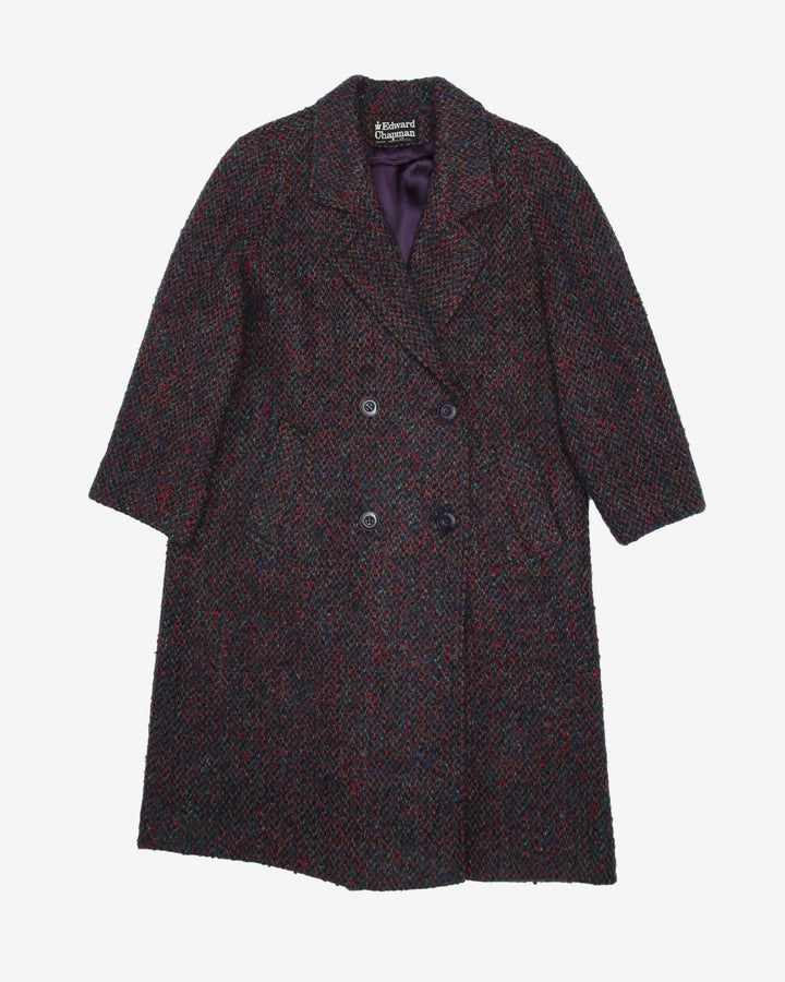 1980s Edward Chapman Tweed Overcoat - M