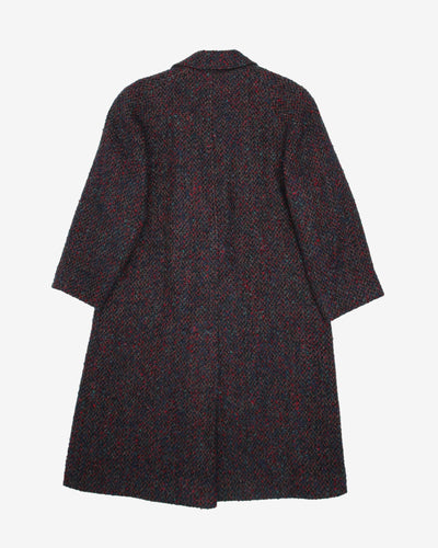 1980s Edward Chapman Tweed Overcoat - M