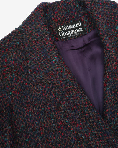 1980s Edward Chapman Tweed Overcoat - M