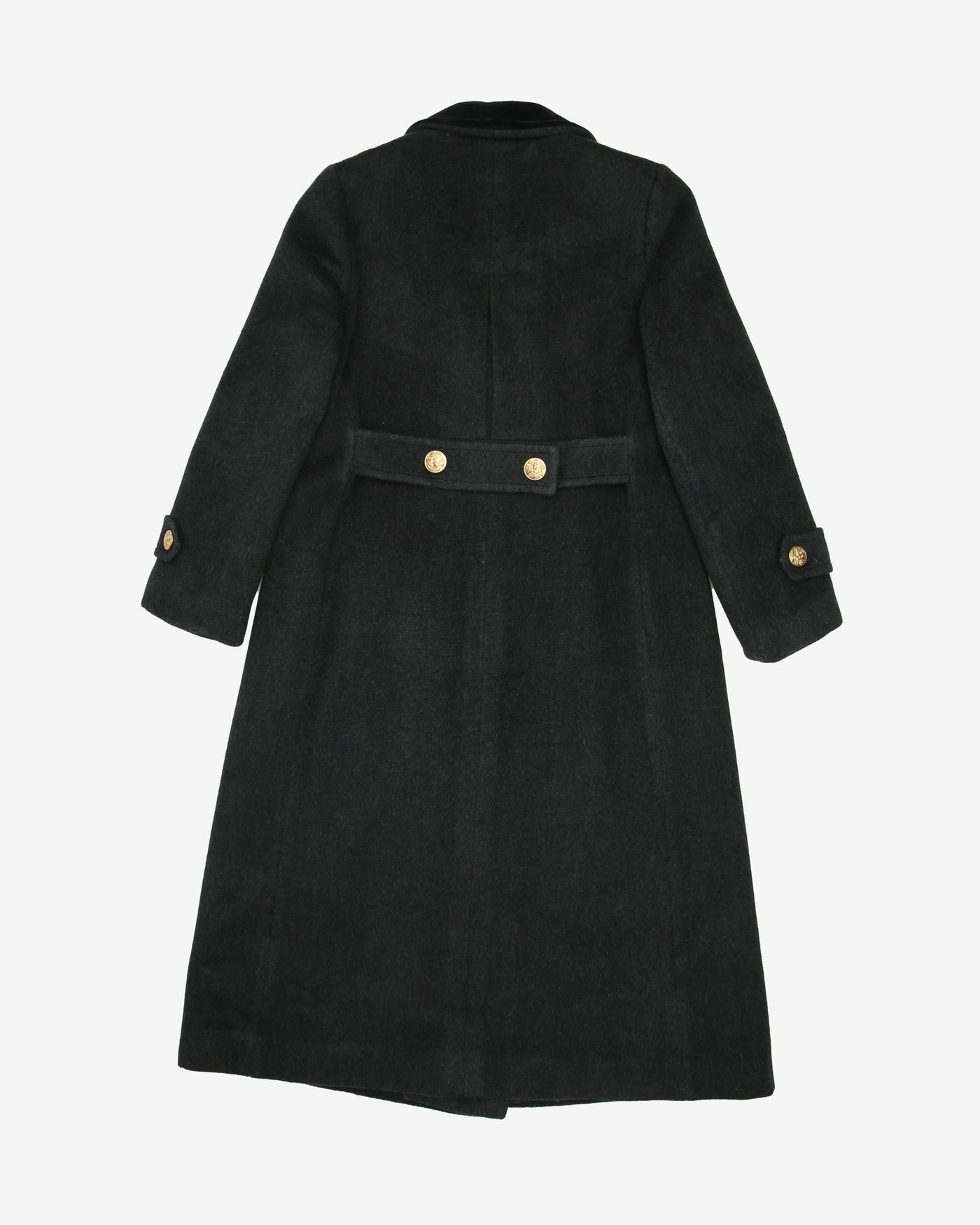 Grey Wool With Black Overcoat - XS