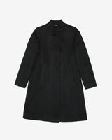 Black Wool And Cashmere Overcoat - XS