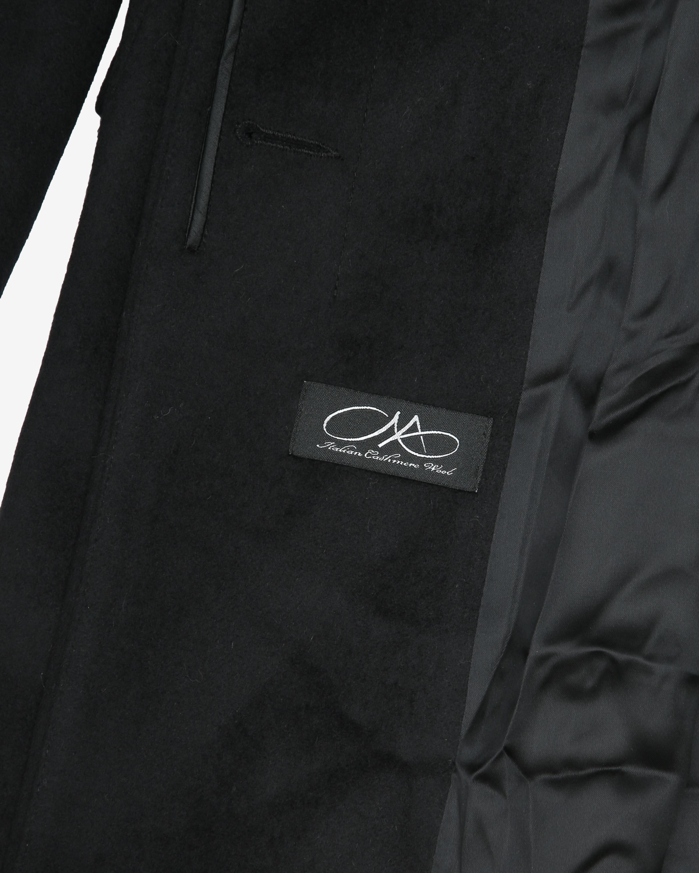 Black Wool And Cashmere Overcoat - XS