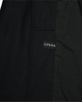 Black Wool With A Frilled Collar Overcoat - S