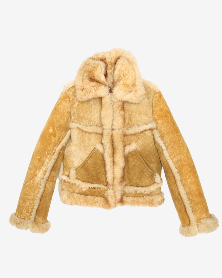Sheepskin Fur-lined Jacket - XS