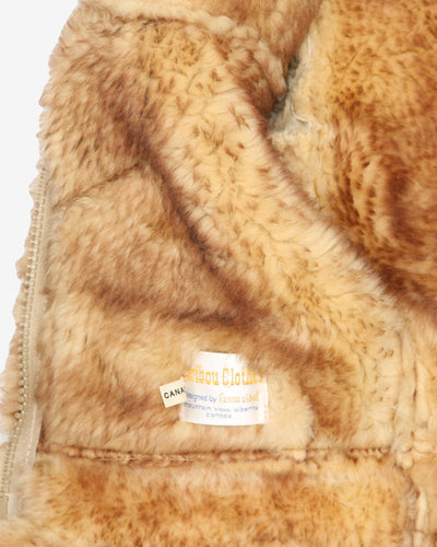 Sheepskin Fur-lined Jacket - XS