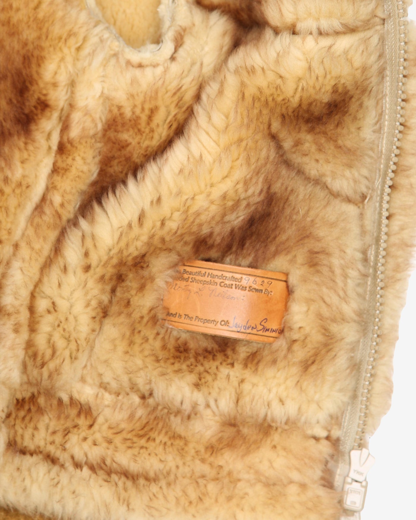 Sheepskin Fur-lined Jacket - XS