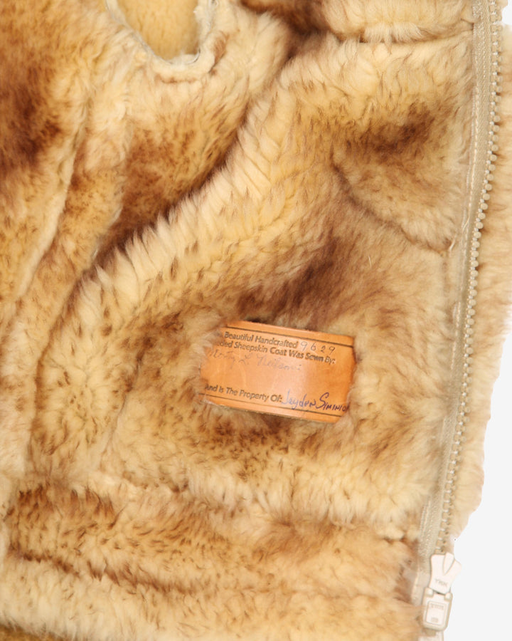 Sheepskin Fur-lined Jacket - XS
