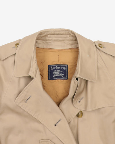 Burberrys' Beige Trench Coat Mac - L