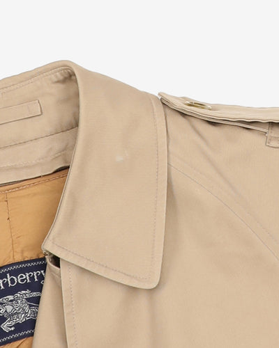 Burberrys' Beige Trench Coat Mac - L