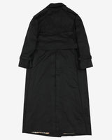 Burberrys Black Trench Coat Mac - M