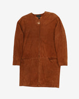 Donna Karan Brown Suede Jacket - M