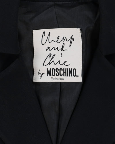 Cheap And Chic By Moschino Navy Blazer - S