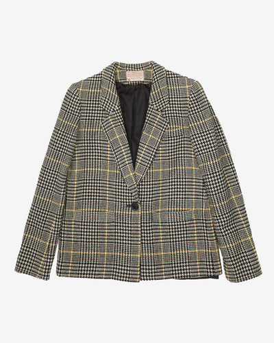 Pendleton Houndstooth Checked Blazer - XS