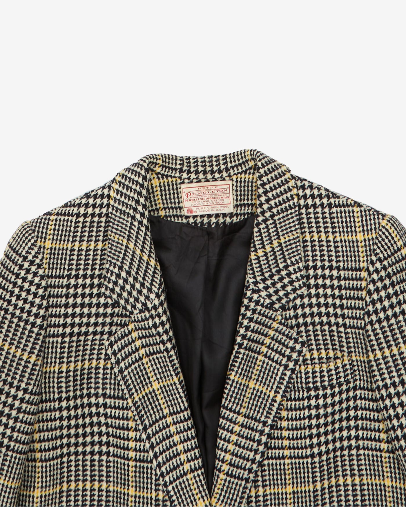 Pendleton Houndstooth Checked Blazer - XS