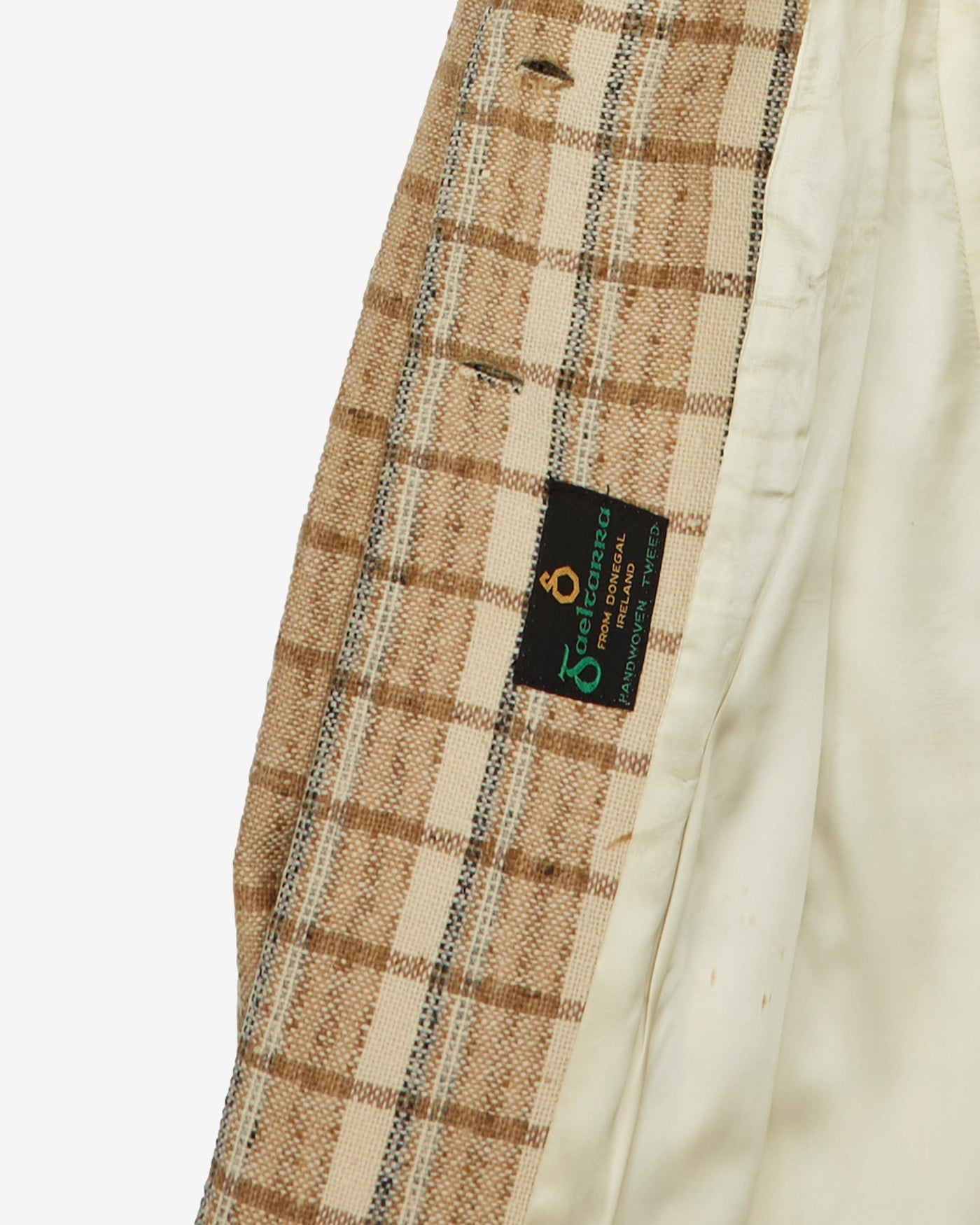 1970s Irish Wool Plaid A-line Jacket - S