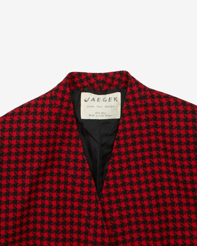 1990s Jaeger Tweed Style Blazer Jacket - M
