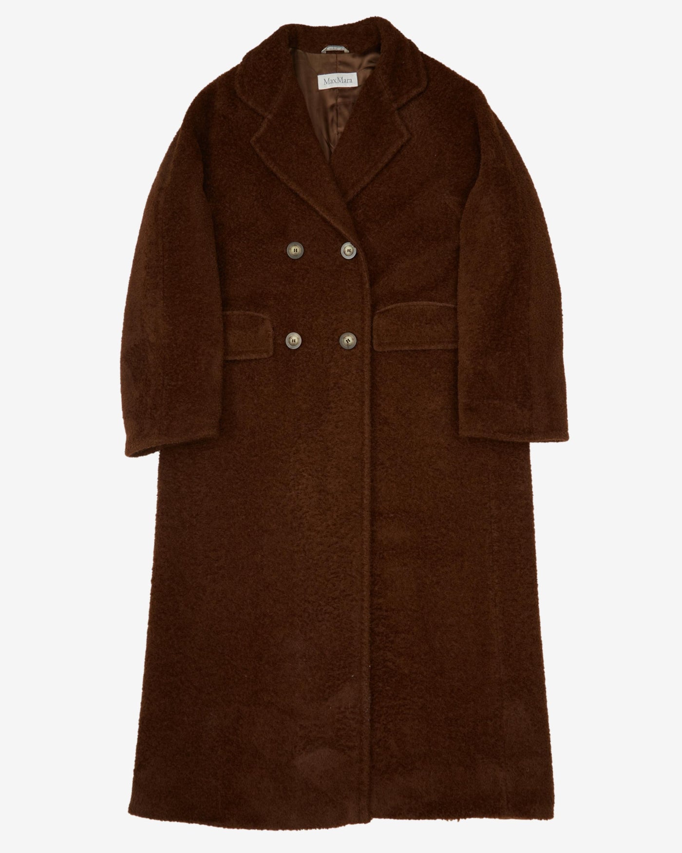 MaxMara Brown Made In Italy Overcoat - L