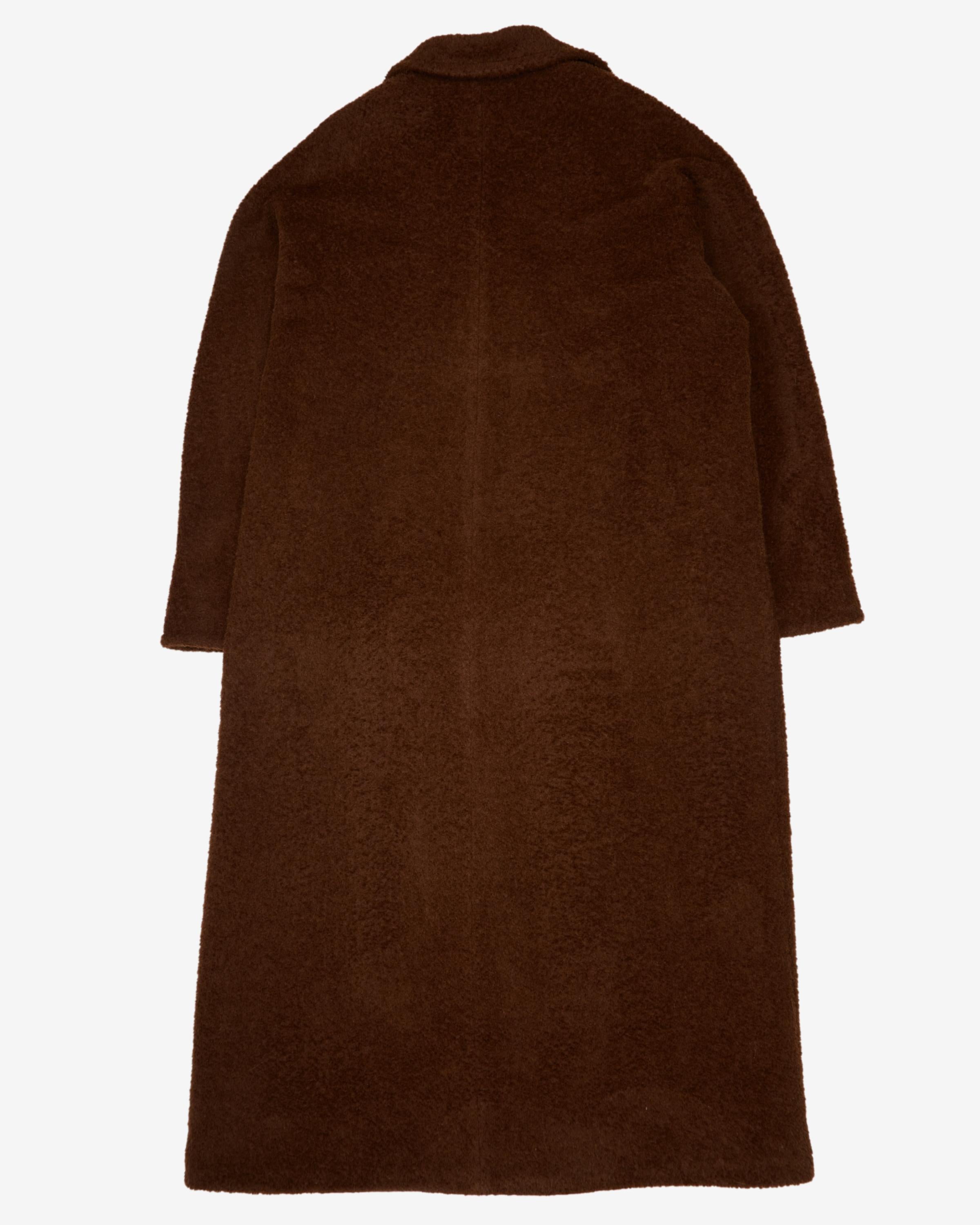 MaxMara Brown Made In Italy Overcoat - L