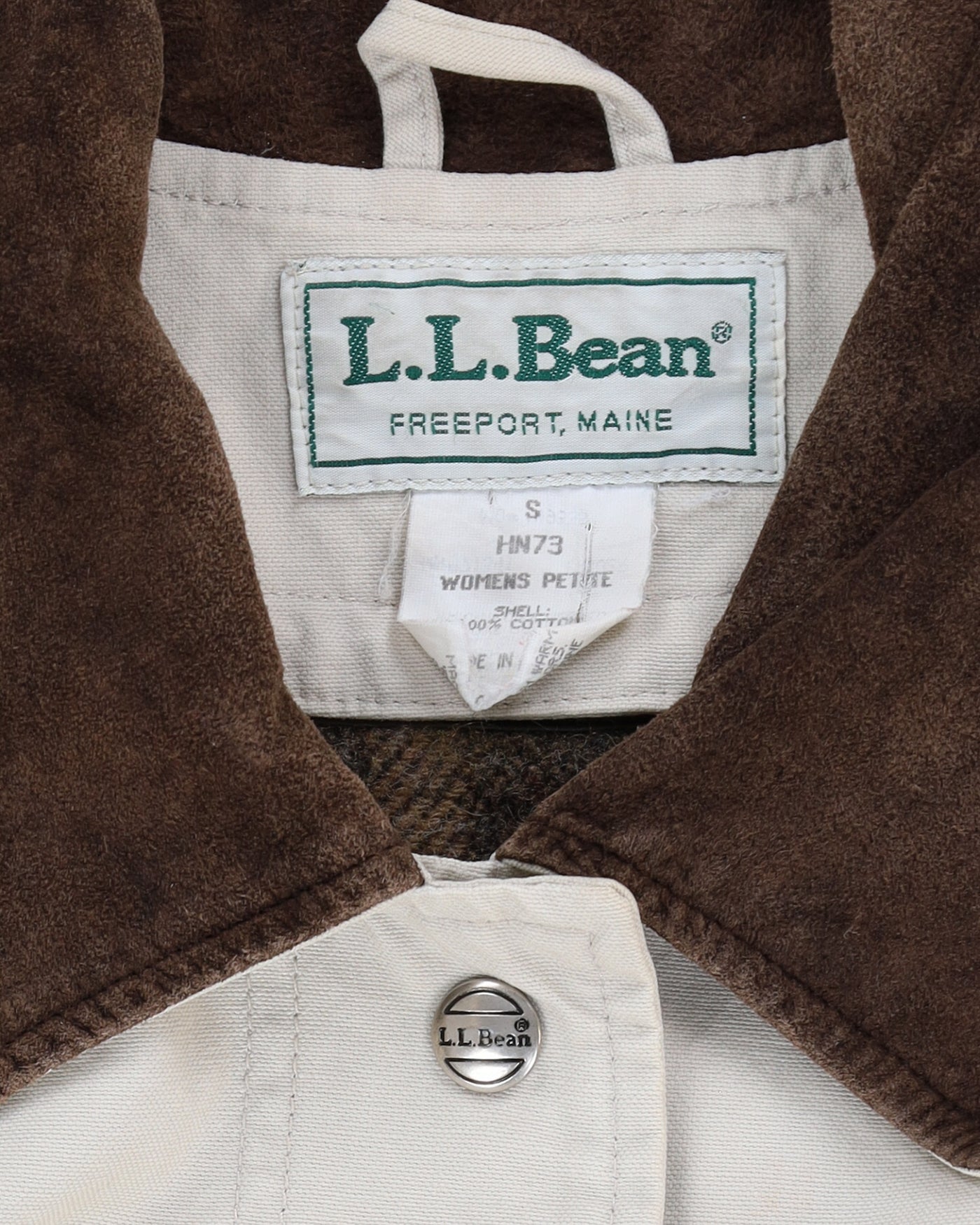 Vintage L.L.Bean Cream / Neutral Long Rain Mac Jacket - S