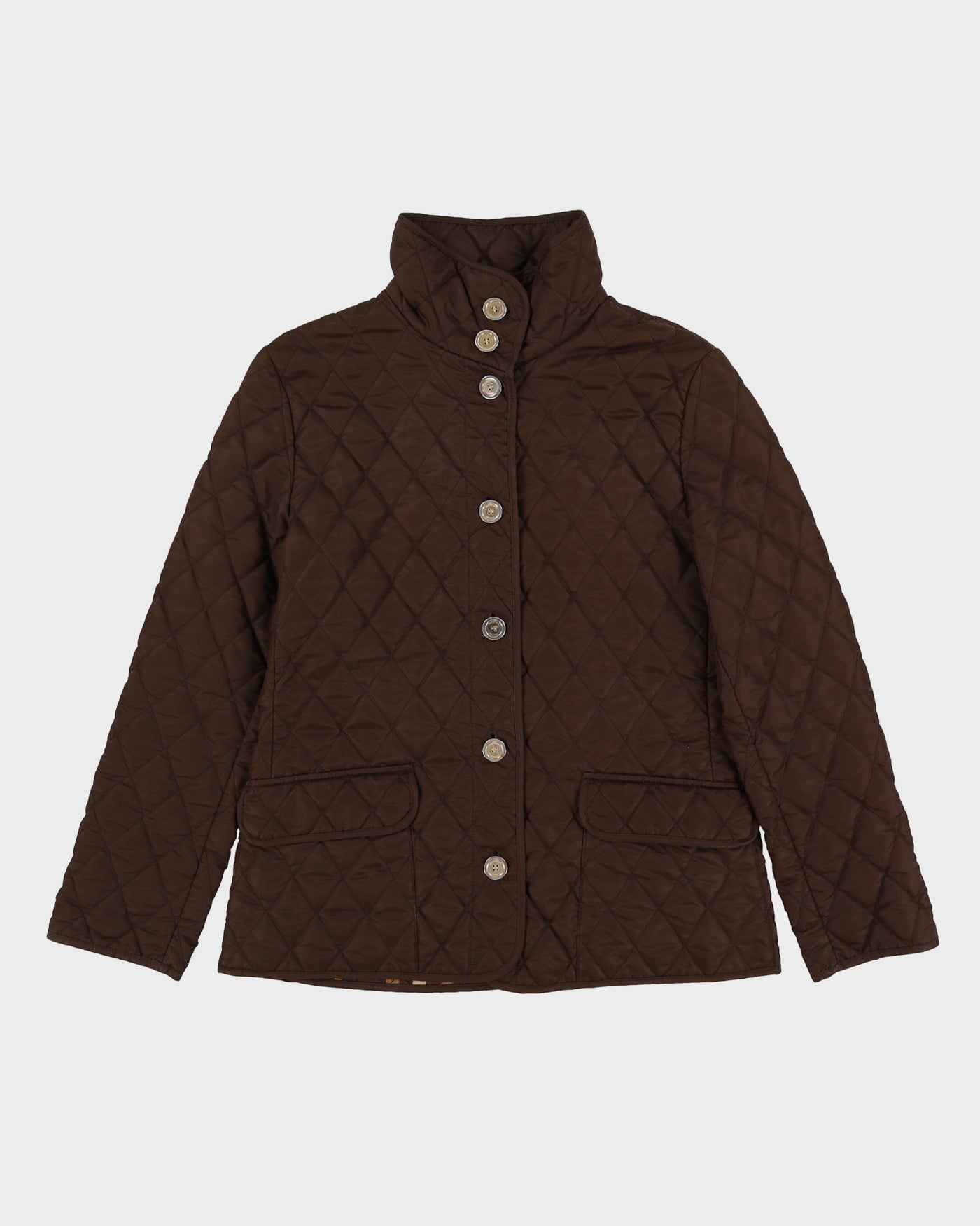 Burberry Brown Quilted Jacket - M