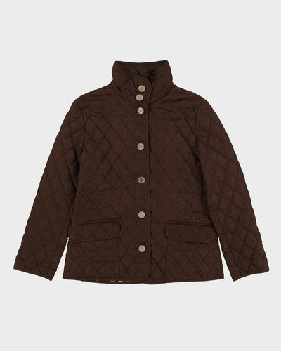 Burberry Brown Quilted Jacket - M